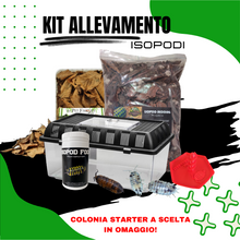 Load image into Gallery viewer, Muovi i primi passi nel mondo degli isopodi con questo kit completo di tutto il necessario,animali interessanti e facili da allevare che insegneranno ai più piccini la consapevolezza nel rispetto della natura.