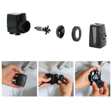 Load image into Gallery viewer, Pompa per acquario ad immersione, ideale anche per terrari e fontane, dotato di portata d’acqua regolabile e griglia protettiva.