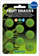 Load image into Gallery viewer, I Repto Fruit Snacks sono l'alimento ideale per animali che in natura si nutrono di nettare o frutta. Perfetti per una vasta gamma di rettili, uccelli esotici e insetti tropicali, questi snack offrono una fonte gustosa e nutriente di energia. Disponibili in 4 gusti irresistibili e in un pratico mix pack, sono pensati per soddisfare anche i palati più esigenti.