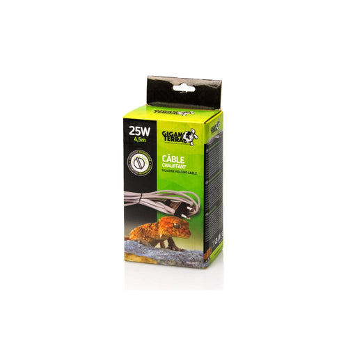 Il cavo scaldante in silicone viene utilizzato principalmente su terrari e rack. Permette la diffusione del calore dal suolo. 

Per evitare il contatto tra gli animali e il cavo scaldante, il cavo verrà posizionato all'esterno del terrario. 

Si consiglia di non utilizzare il cavo su tutta la superficie del terrario, ma su circa 1/3 della superficie per garantire comunque un gradiente termico. 
Si consiglia vivamente di utilizzare un termostato per regolare la temperatura e di distanziar