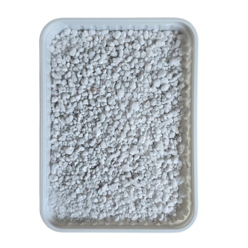 La perlite è un materiale vulcanico espanso, leggero e sterile, perfetto per molteplici usi sia in ambito botanico che terraristico.
Per gli amanti delle piante, la perlite migliora il drenaggio, favorisce l’aerazione del substrato e previene il ristagno d’acqua, rendendola ideale per il giardinaggio, l’orticoltura e la coltivazione indoor.
