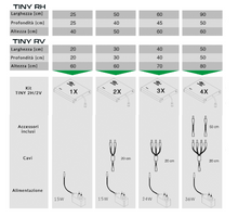 Load image into Gallery viewer, Lo spettro di luce emesso da queste lampade è idoneo al corretto processo di fotosintesi, rendendo questo prodotto adatto alla coltivazione anche delle specie vegetali più esigenti. SKYLIGHT TINY RH/RV sono offerte come set da 1 a 4 lampade indipendenti e sono adatte per diverse dimensioni di vivari, da più piccoli fino una larghezza di 80 cm e un&#39;altezza fino a 90 cm a seconda della configurazione.
Il modello 2V è indicato per terrari alti permettendo alla luce, grazie alle lenti focali, di coprire 90cm di
